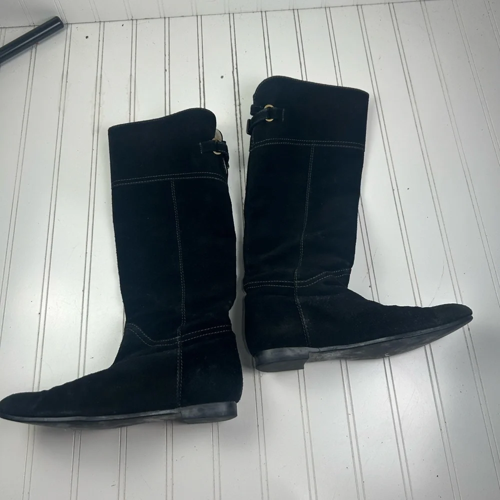 Margaret Howell Minimalist Black Suede Boots Women’s Size 7US 23 JAPAN